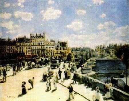 Pierre Renoir Pont Neuf, Paris Sweden oil painting art